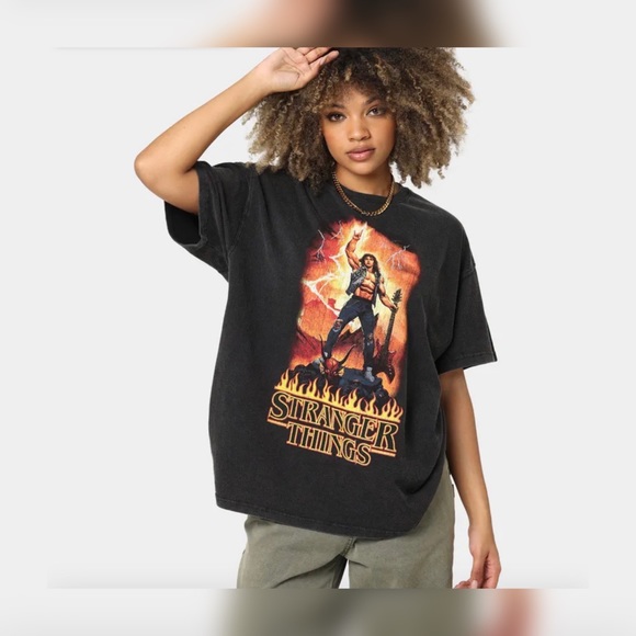Stranger Things Metal Vintage T-Shirt Eddie Munson Limited Edition - Picture 3 of 6